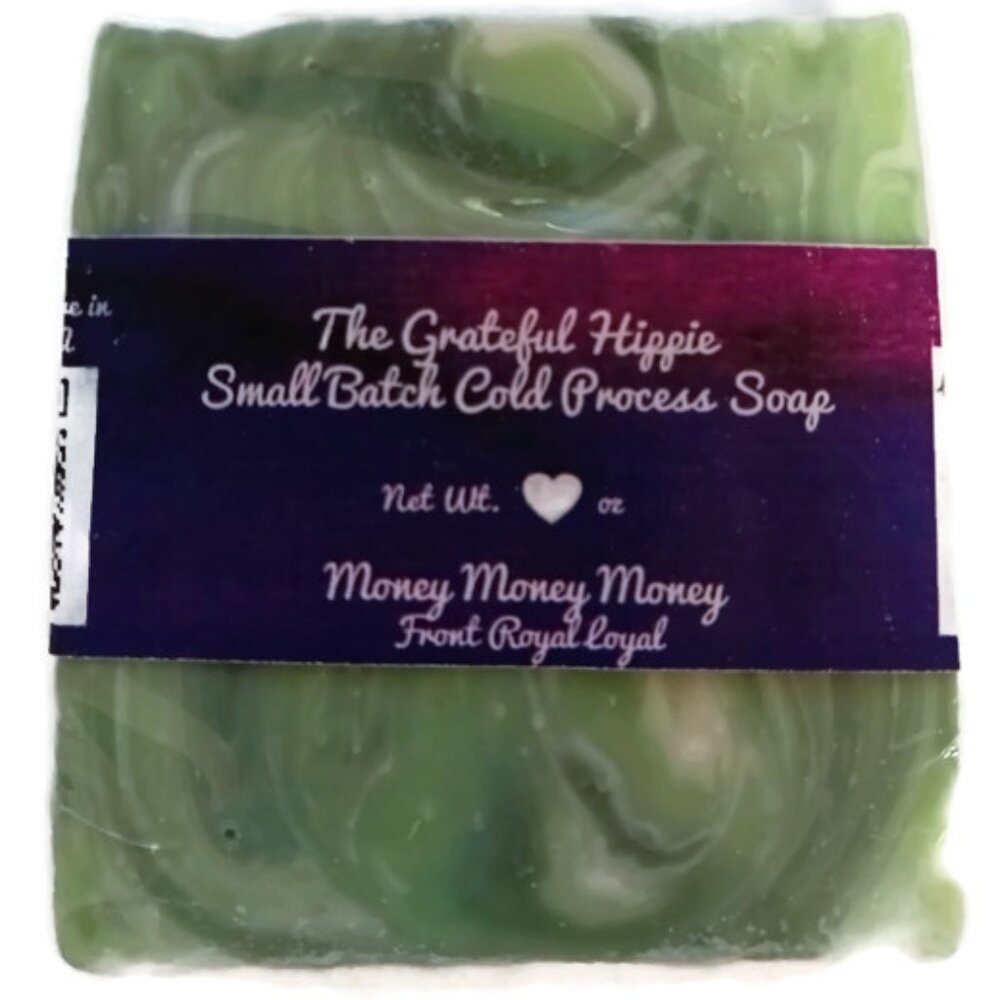 Money Money Money - Coconut Free - Tallow Cold Process Soap Bar -Fresh Herbal